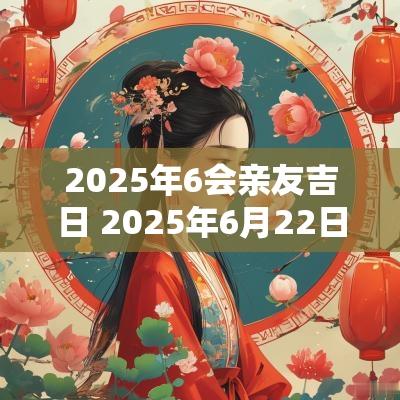 2025年6会亲友吉日 2025年6月22日适合结婚吗