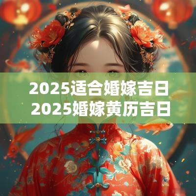 2025适合婚嫁吉日 2025婚嫁黄历吉日查询