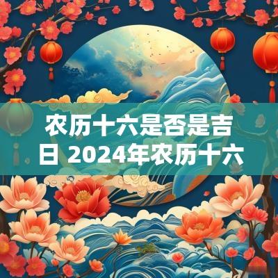 农历十六是否是吉日 2025年农历十六是黄道吉日吗