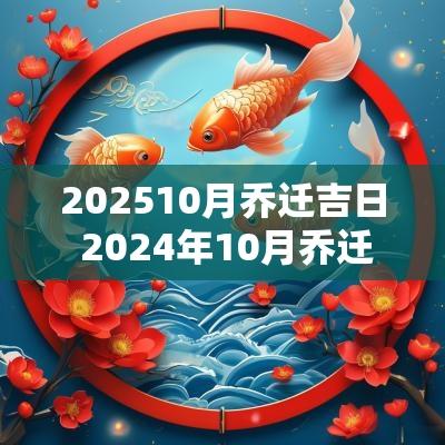 202510月乔迁吉日 2025年10月乔迁最吉利的日子