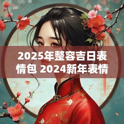 2025年整容吉日表情包 2025新年表情包动态