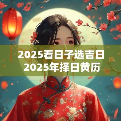 2025看日子选吉日 2025年择日黄历
