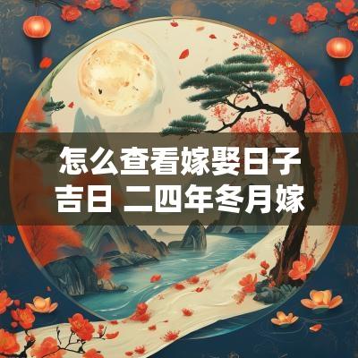 怎么查看嫁娶日子吉日 二四年冬月嫁娶吉日有哪些日子