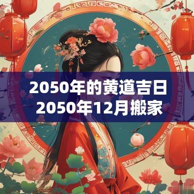 2050年的黄道吉日 2050年12月搬家黄道吉日