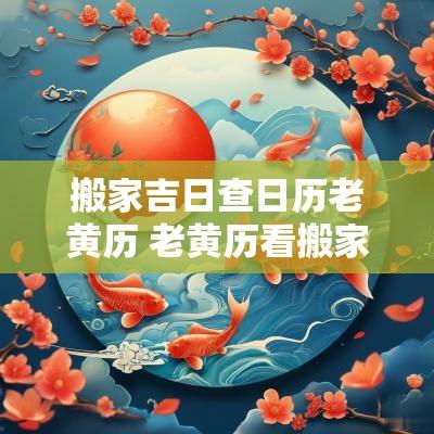 搬家吉日查日历老黄历 老黄历看搬家日子