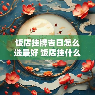饭店挂牌吉日怎么选最好 饭店挂什么字好招财