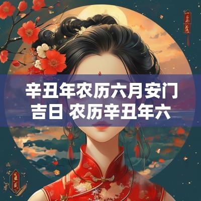 辛丑年农历六月安门吉日 农历辛丑年六月初三