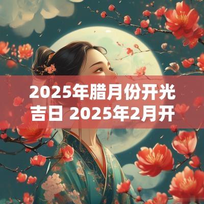 2025年腊月份开光吉日 2025年2月开业黄道吉日