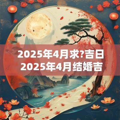 2025年4月求?吉日 2025年4月结婚吉日