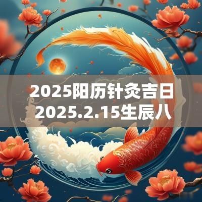 2025阳历针灸吉日 2025.2.15生辰八字