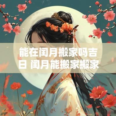 能在闰月搬家吗吉日 闰月能搬家搬家好吗