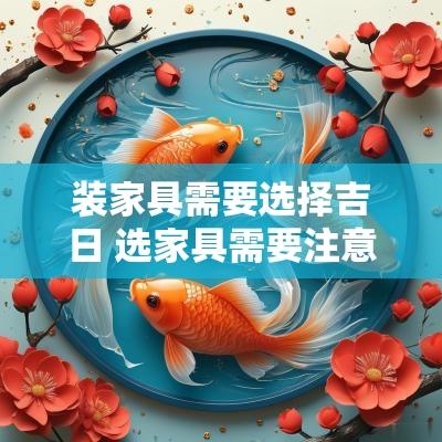 装家具需要选择吉日 选家具需要注意什么