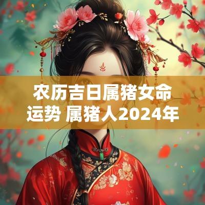 农历吉日属猪女命运势 属猪人2025年农历每月运势