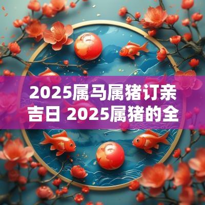 2025属马属猪订亲吉日 2025属猪的全年运势