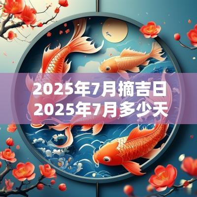 2025年7月摘吉日 2025年7月多少天