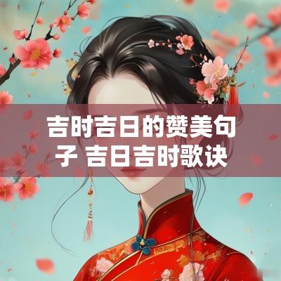 吉时吉日的赞美句子 吉日吉时歌诀