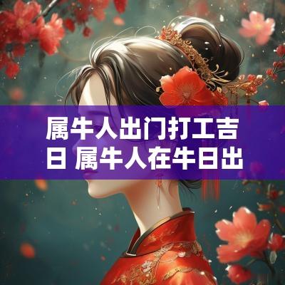 属牛人出门打工吉日 属牛人在牛日出嫁好吗