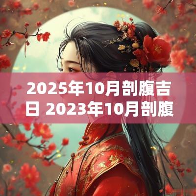 2025年10月剖腹吉日 2025年10月剖腹产吉日吉时辰查询