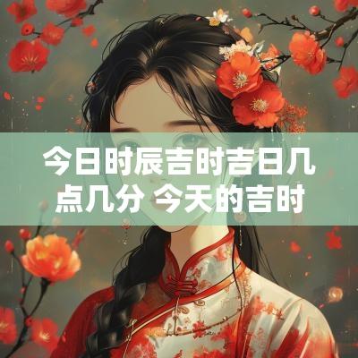 今日时辰吉时吉日几点几分 今天的吉时时辰查询宜忌