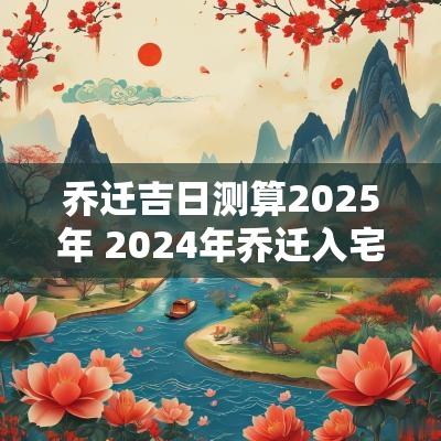乔迁吉日测算2025年 2025年乔迁入宅吉日一览表