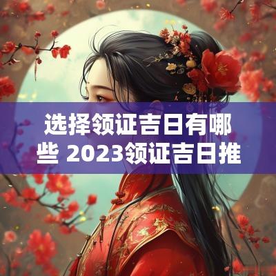 选择领证吉日有哪些 2025领证吉日推荐