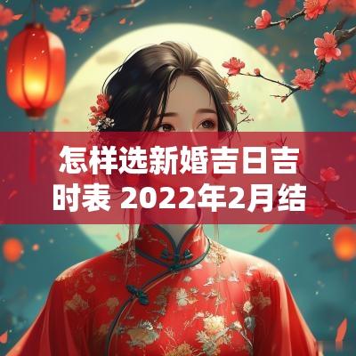 怎样选新婚吉日吉时表 2025年2月结婚吉日吉时一览表