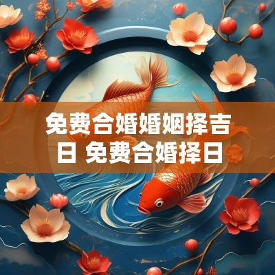 免费合婚婚姻择吉日 免费合婚择日