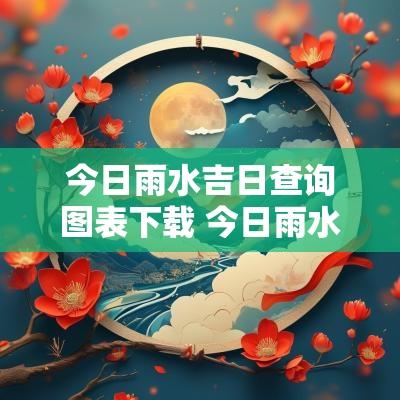 今日雨水吉日查询图表下载 今日雨水祈福语