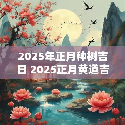 2025年正月种树吉日 2025正月黄道吉日