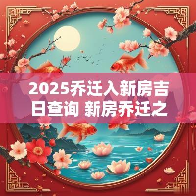 2025乔迁入新房吉日查询 新房乔迁之喜图片