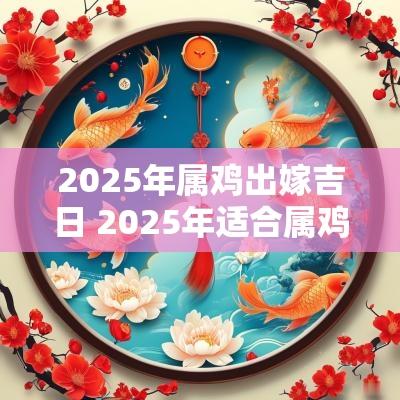 2025年属鸡出嫁吉日 2025年适合属鸡结婚吗