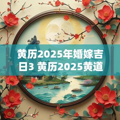 黄历2025年婚嫁吉日3 黄历2025黄道吉日