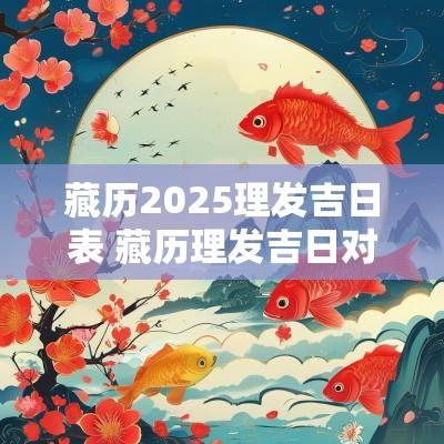 藏历2025理发吉日表 藏历理发吉日对照表2025