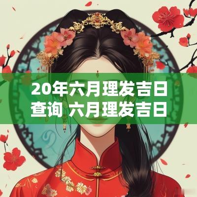 20年六月理发吉日查询 六月理发吉日2025年