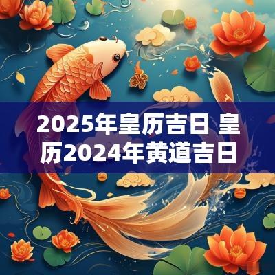 2025年皇历吉日 皇历2025年黄道吉日查询