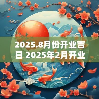 2025.8月份开业吉日 2025年2月开业黄道吉日