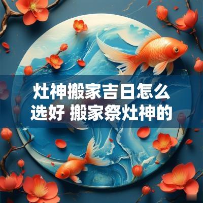 灶神搬家吉日怎么选好 搬家祭灶神的正确方法