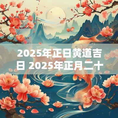 2025年正日黄道吉日 2025年正月二十是几月几号