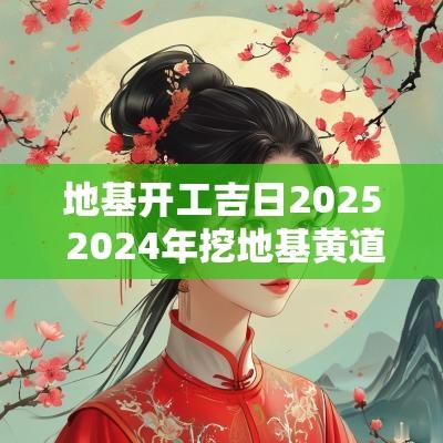 地基开工吉日2025 2025年挖地基黄道吉日一览表