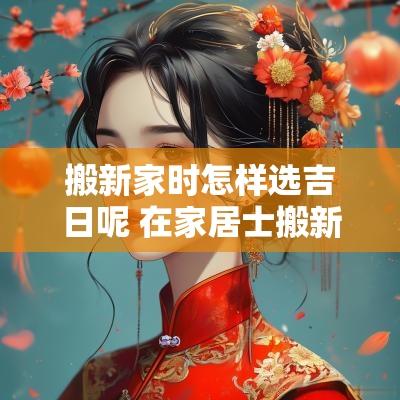 搬新家时怎样选吉日呢 在家居士搬新家要不要选吉日吉时