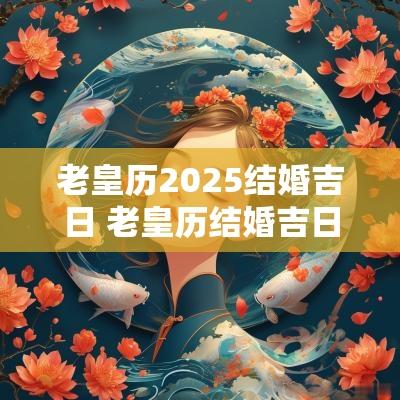 老皇历2025结婚吉日 老皇历结婚吉日查询