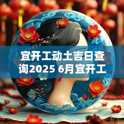 宜开工动土吉日查询2025 6月宜开工动土吉日查询