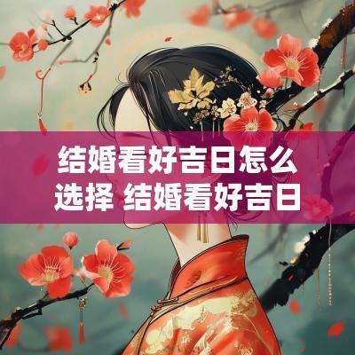 结婚看好吉日怎么选择 结婚看好吉日怎么选择好