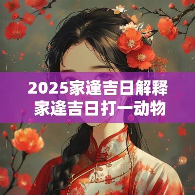 2025家逢吉日解释 家逄吉日打一动物