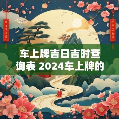 车上牌吉日吉时查询表 2025车上牌的黄道吉日