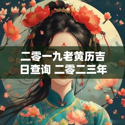 二零一九老黄历吉日查询 二零二三年老黄历吉日查询