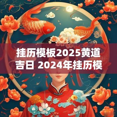挂历模板2025黄道吉日 2025年挂历模板