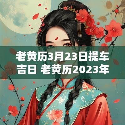 老黄历3月23日提车吉日 老黄历2025年黄道吉日提车查询