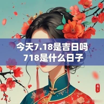 今天7.18是吉日吗 718是什么日子