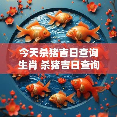 今天杀猪吉日查询生肖 杀猪吉日查询2025年一月